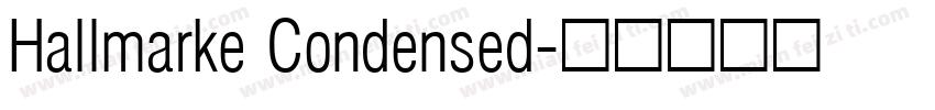 Hallmarke Condensed字体转换